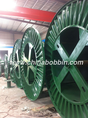 China Carrete de cable de acero presionado de la bobina para el acero acanalado de cobre del cable de la bobina del cable de alambre de acero proveedor