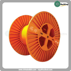 China Carrete de gran tamaño con los rebordes obtenidos del tambor metálico de acero calidad acanalada de la placa de la gran proveedor